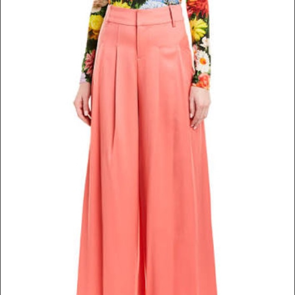 NWT Alice & Olivia Scarlett rose palazzo pant